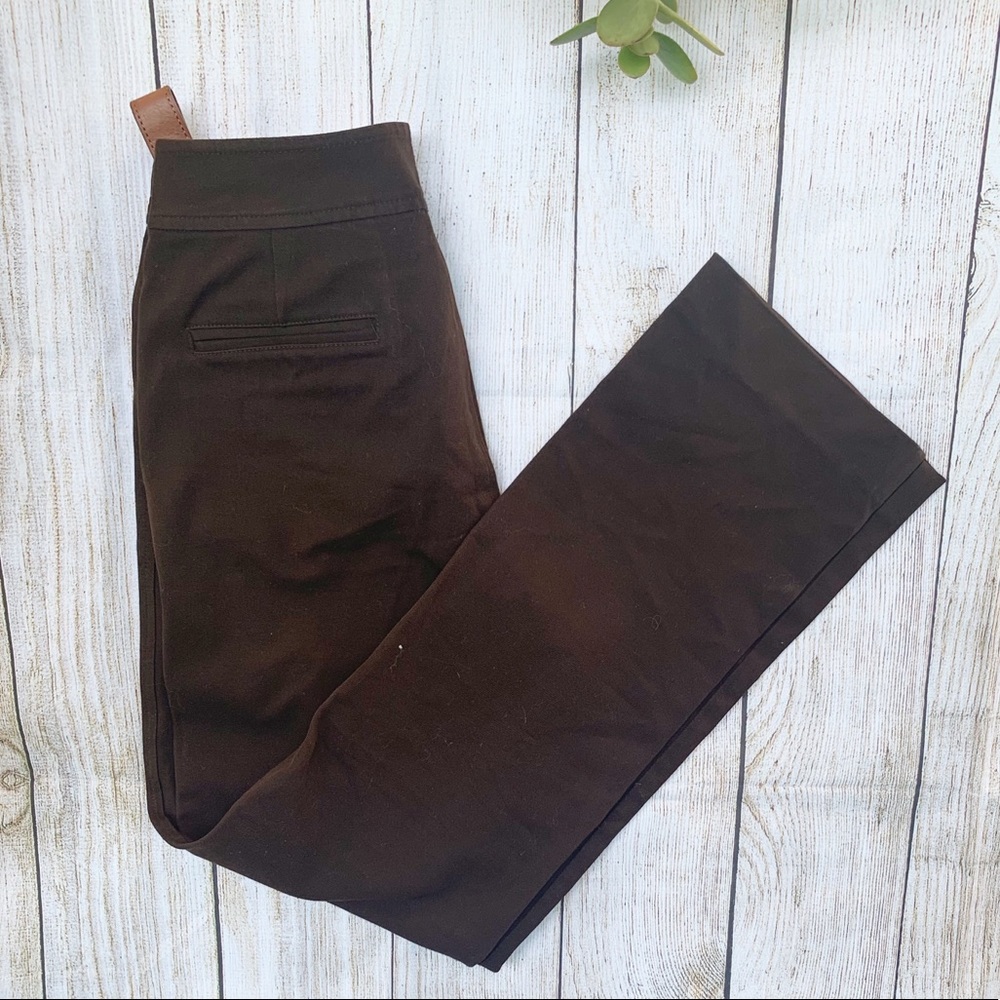 LAUREN BY RALPH LAUREN Chocolate Trousers w Belt